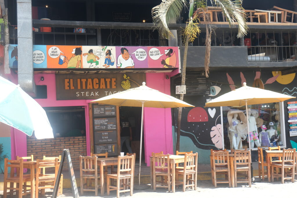 El Itacate restaurant. Day trip to Sayulita