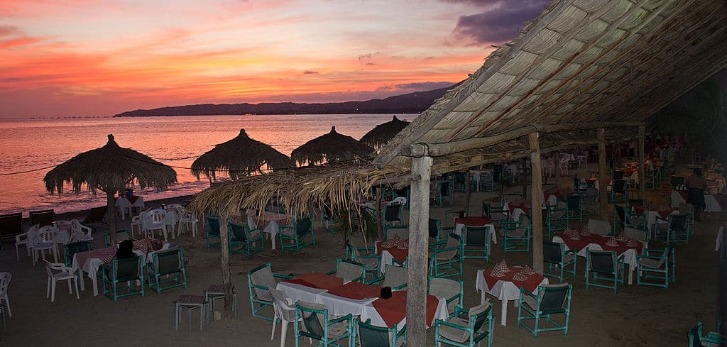 sunset view from El Chivero in Bucerias