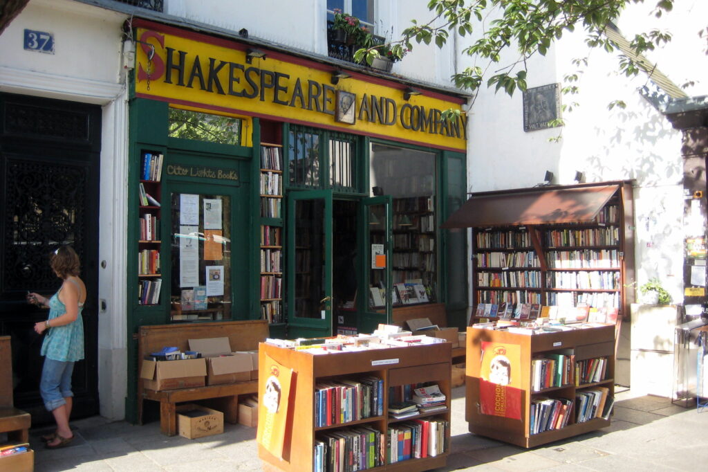famous bookshop in Quartier Latin 