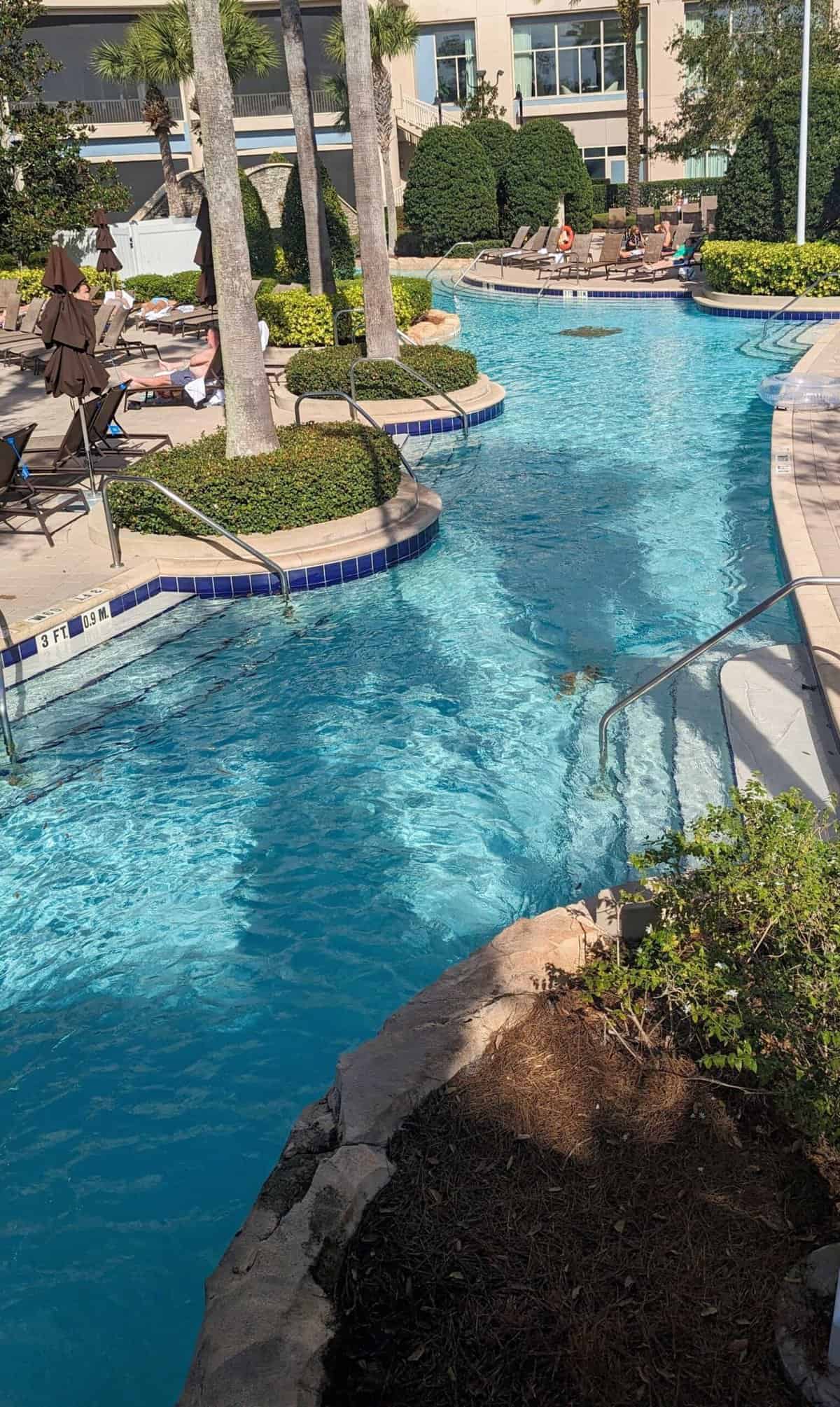 enjoy the big lazy river on your daycation with resort pass