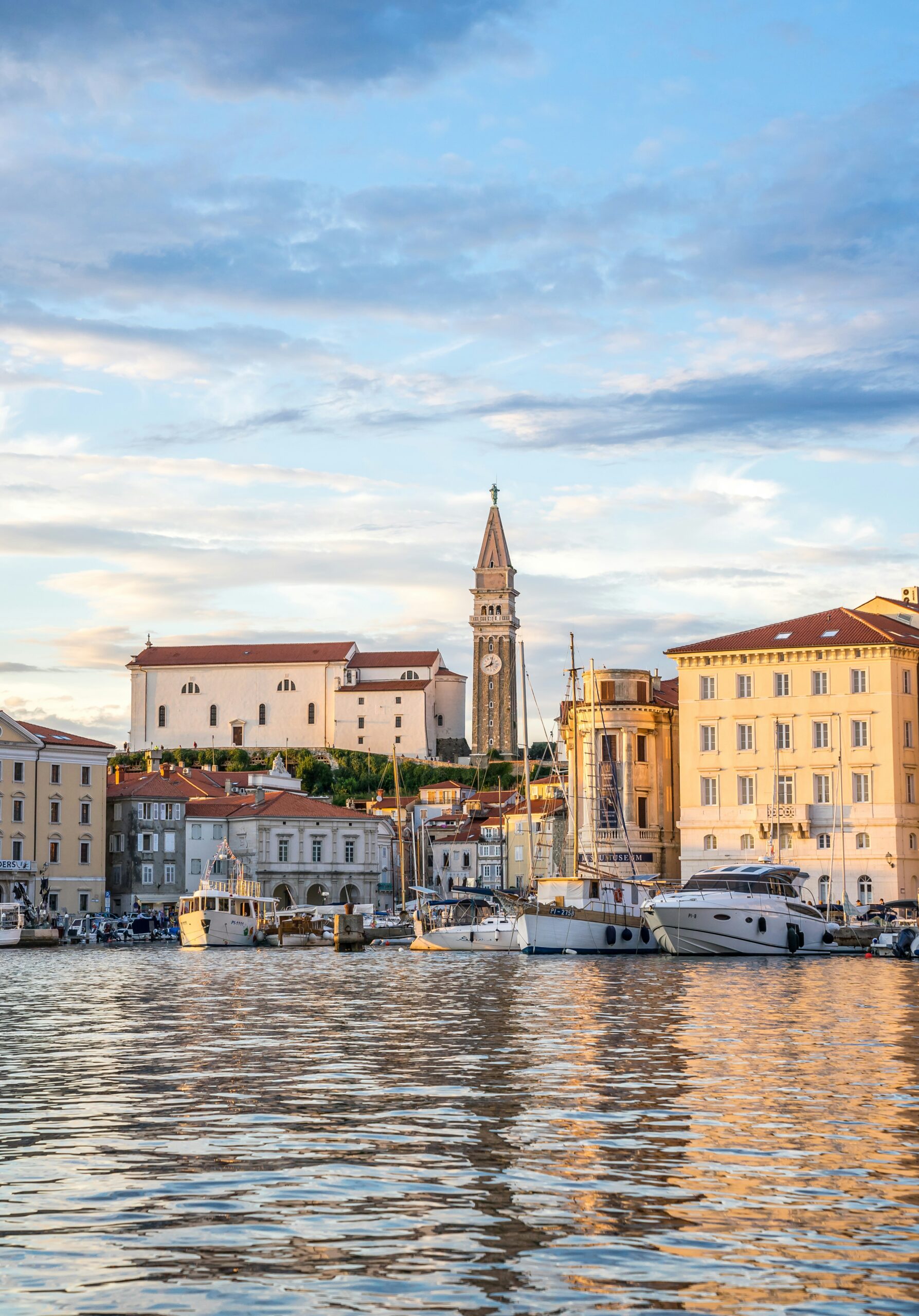 Piran Day trip , view of the marina