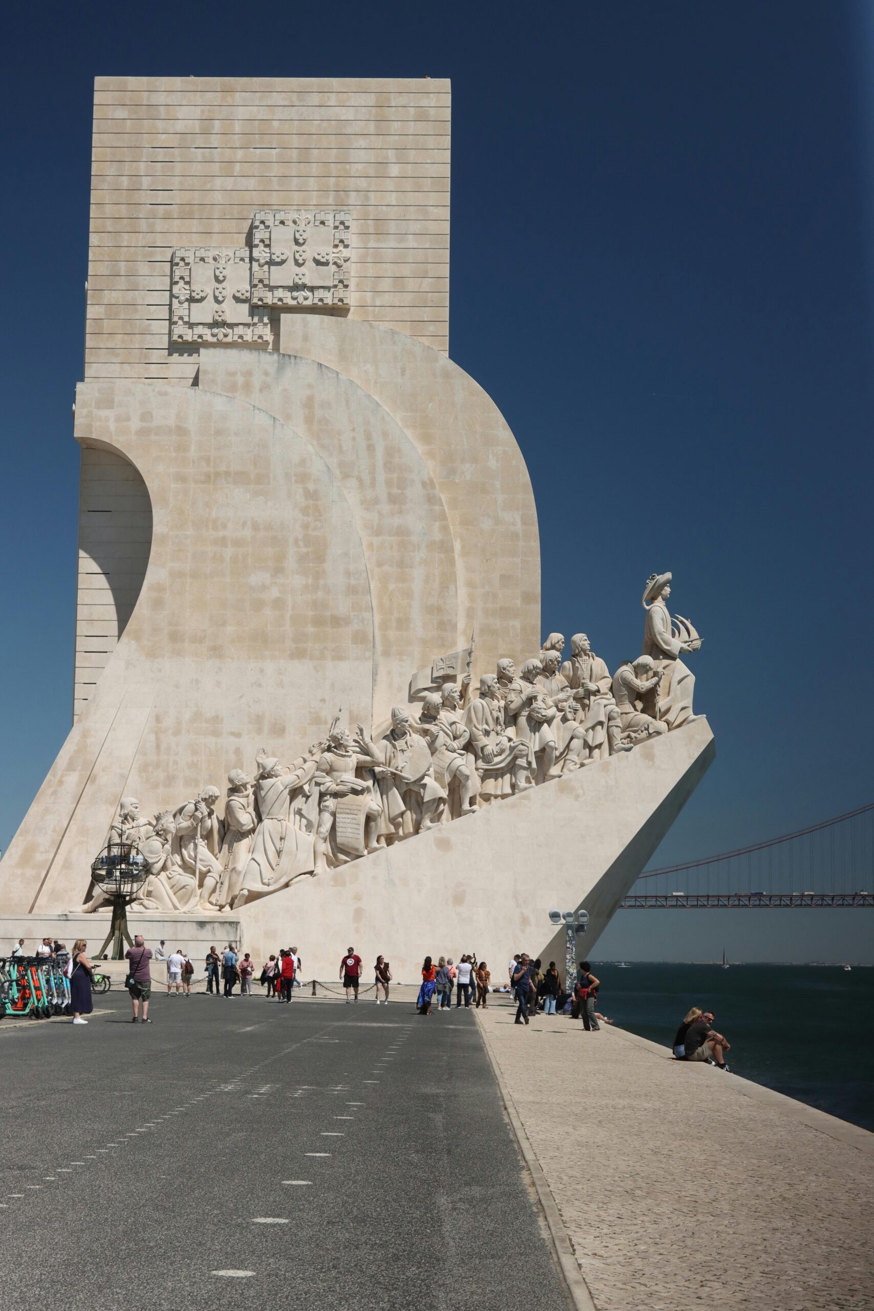 massive monument that looks like a ship with multiple figures